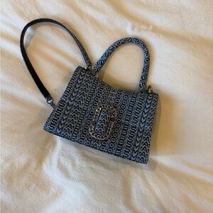 Marc Jacobs Blue Patterned Shoulder Bag